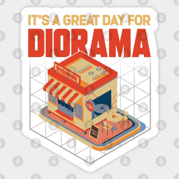 It's A Great Day For Diorama Sticker by Issho Ni